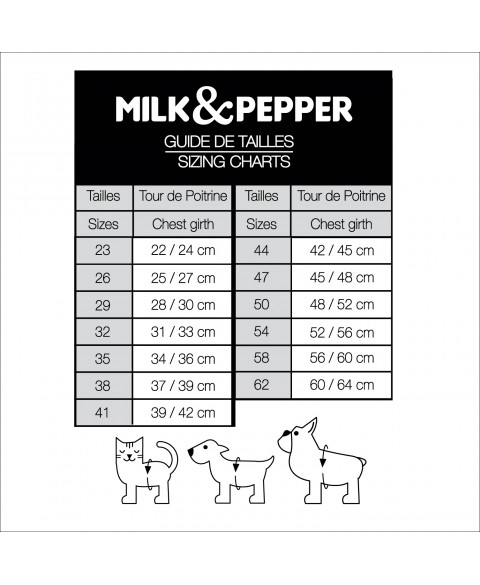 Milk & Pepper harness maten